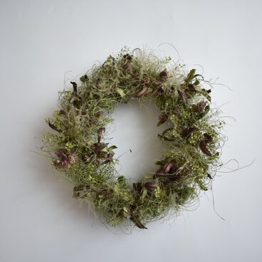 スモークツリーのオーバルリース