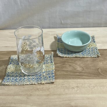 手織りコースター