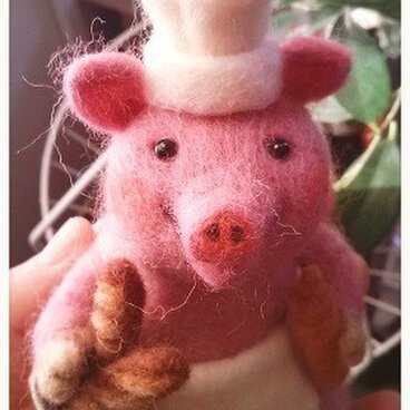 羊毛フェルト ぼくのパン屋さん