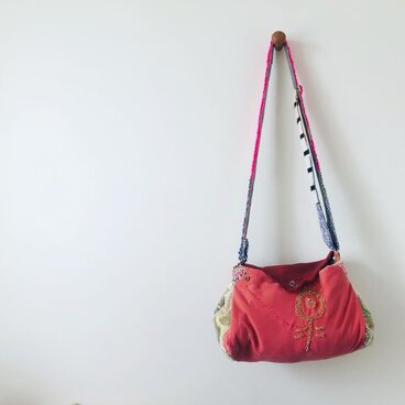 Bag   手縫いのバッグ　布製　スローファッション ハンドメイド　2018