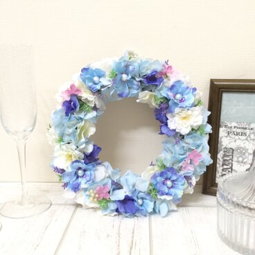 新作♡爽やかなブルーのリース