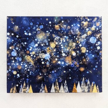 星と森F3号(アクリル原画)