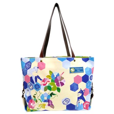 ＊【展示品】朝顔と柴犬達の夏休み バッグ ＊