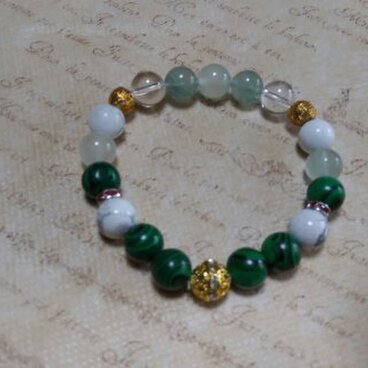 グリーンタイガーアイのパワーブレスレット