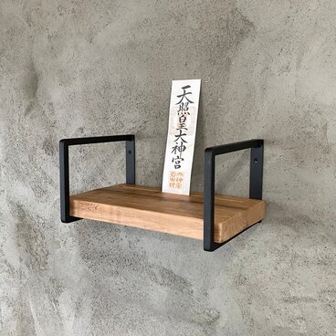 神棚　KD-ILS　お札立て　無垢材　アイアン　シンプル