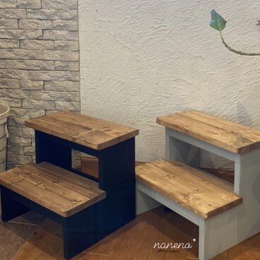 踏み台　ブラック＆ダーク　W350.