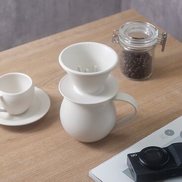 Coffee dripper B・White mat
