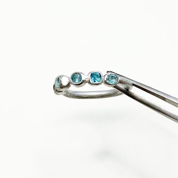 一点もの Grandidierite random align リング No.2/ 受注制作