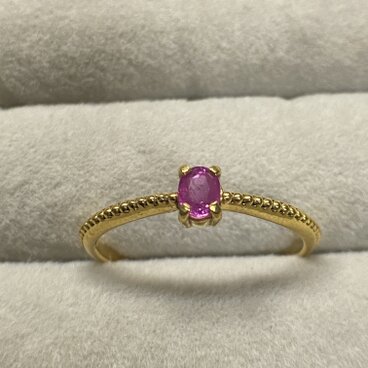 ピンクサファイヤ　シルバーリング　0.24ｃｔ　PINK SAPPHIRE