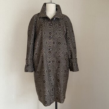 オーダー参考作品　着物リメイク　コート裏あり