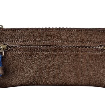 長財布　濃茶