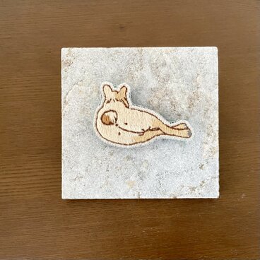 手刺繍ブローチ(フレンチブルドッグ)