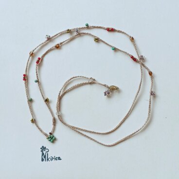 ぶどうが実る太めのツタのグラスホルダー(オリーブ)（#1151)（受注製作）