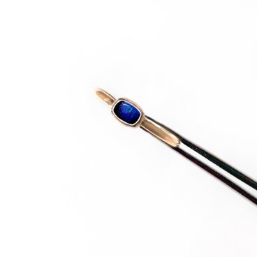 一点もの k18 Boulder Opal petite リング No.2/ 受注制作