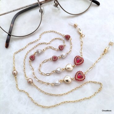 グラスコード（紅白のハート）