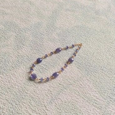 a 1316　タンザナイトのブレスレット