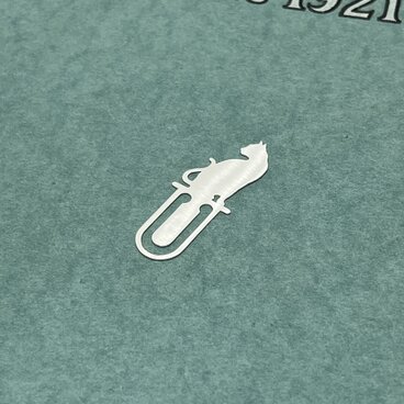 Cat-6-Bookmark Clip type3 Silver [Oder Production 7days]