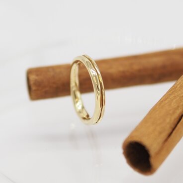 cinnamon ring -K18YG-