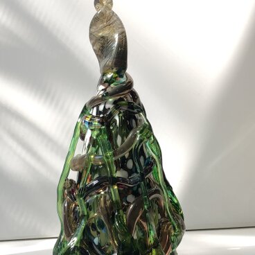 ガラスのクリスマスツリー  ／ツリー／テーブルツリー/ミックスカラー⑧