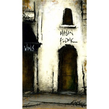 風景画 パリ 油絵「hotel du v paris」