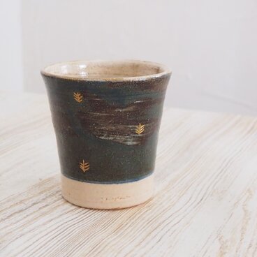 音の鳴るタンブラー（ギャッベ青）