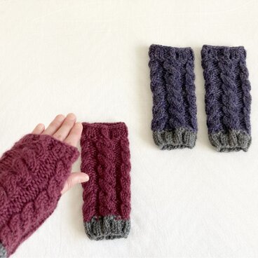 ハンドウォーマー[ボルドーorパープル]