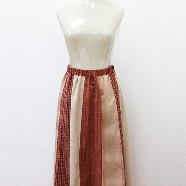 フリーサイズ☆パッチワークスカート☆大き目