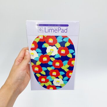 【マウスパッド】大人可愛い 椿 紅白 吉祥文様 レトロ 防水 薄い サステナブルグッズ PCグッズ