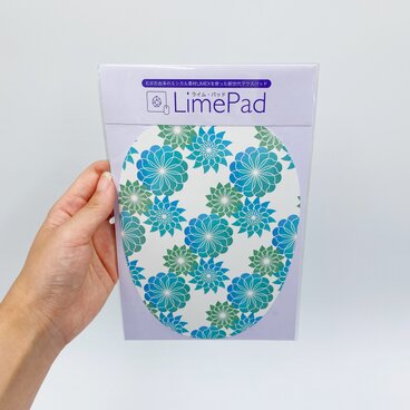 【マウスパッド】大人可愛い 菊 オリエンタルブルー 防水 薄い サステナブルグッズ PCグッズ