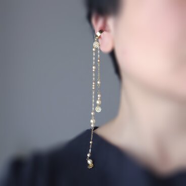 かたっぽイヤーカフ「りん、きらきら」