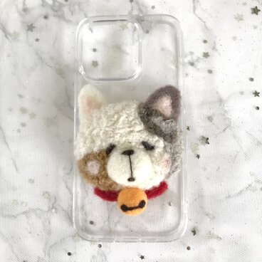 【iPhone15Proケース】三毛ねこはなちゃんのスマホケース