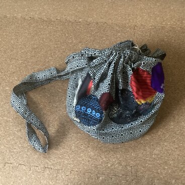 和調巾着ミニバック