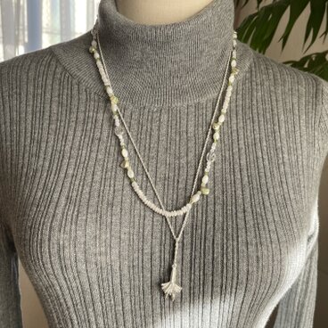 《セット》やまとなでしこ雪景色のネックレス