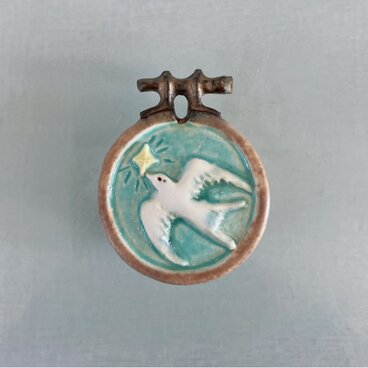 星の案内所［陶器ブローチ/オーナメント］