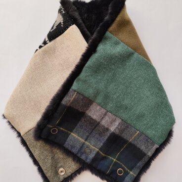 6color男女兼用ラビットファーネックウォーマー　25-01