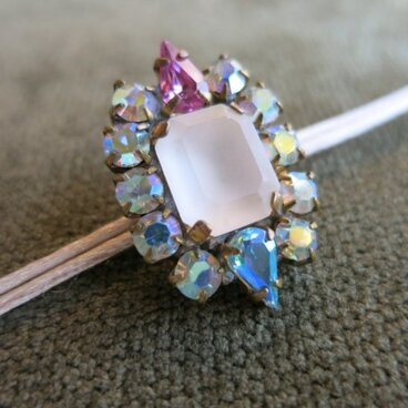 ヴィンテージラインストーンブレスレット