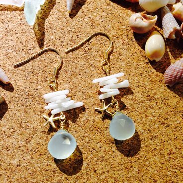 ブルーグリーンカルセドニー×スターフィッシュ