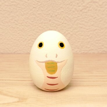 干支たまご  巳  白 Ｓ