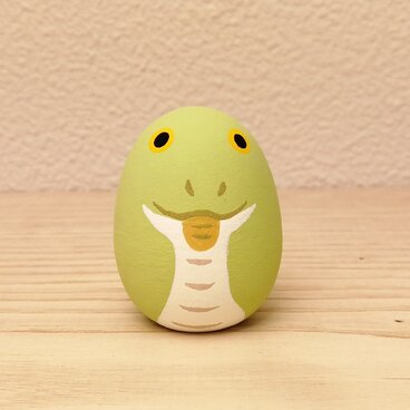 干支たまご  巳  黄緑小判 Ｓ