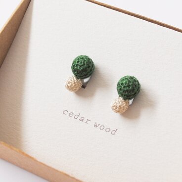 cedar wood シダーウッド イヤリング