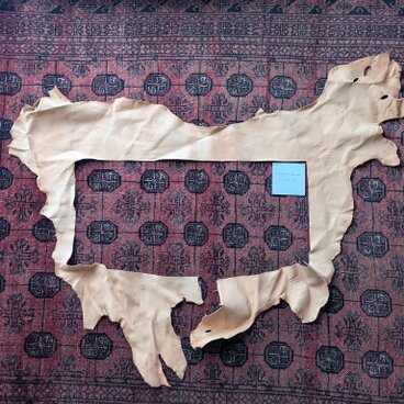 015 北海道産 カーフ ワックス加工 ハギレ