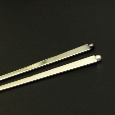 Modern一本挿し（銀色/シルバーパール）