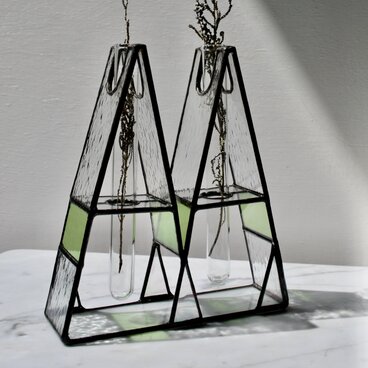 Alphabet 【M】二輪挿しステンドグラス 新作2025