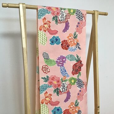 牡丹雪輪紋紬着尺