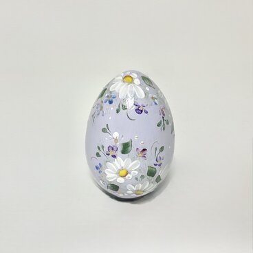 木製　ウィステリアの、野の花のイースターエッグのコピーのコピー