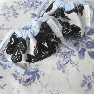 草花rayon×cotton 小さなpouch