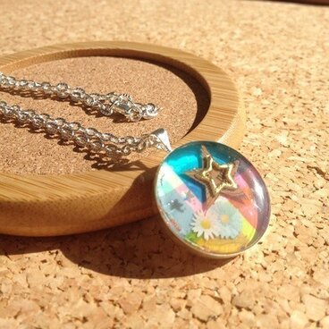 カラフルネックレスF