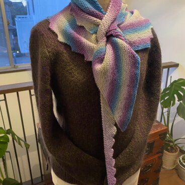 同じデザインの細い　ストール