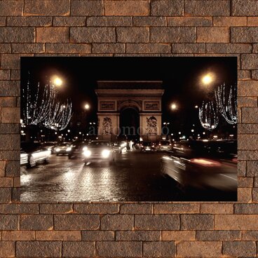 Paris 凱旋門 04 A3ポスター　アート/写真/インテリア