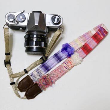 一点もの/ヤーンのカメラストラップ#42